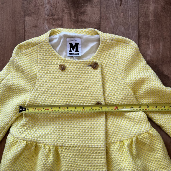Authentic Vintage Missoni Yellow Tweed Peplum Blazer - Picture 6 of 12
